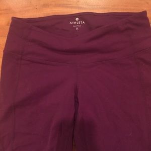 Athleta Maroon Capris Size S